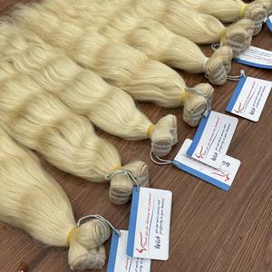 Couleur blonde Thanh An-Marque de fournisseur en extension de cheveux de trame de cheveux vierges humains vietnamiens Extensions de cheveux humains - Product Image 4