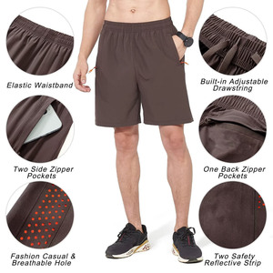 Personnalisé de haute qualité 100% coton respirant Stretch entraînement Shorts de sport entraînement Fitness course athlétique hommes Shorts de gymnastique - Product Image 6