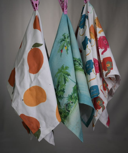 100%Organic Cotton Home Textiles Custom <b>Promotion</b> Kitchen <b>Towel</b> Linen Tea <b>Towel</b> Reusable Eco-Friendly Logo Printed Woven Gift - Product Image 2