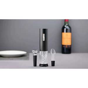 Juego de abridor de botellas de vino en espiral totalmente automático recargable por USB, incluye cortador de papel de aluminio, tapón de vacío y vertedor rápido de corcho. - Product Image 2