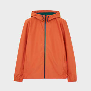Chaqueta Impermeable de Lona para Hombre con Cremallera, Transpirable y con Capucha |   Chaqueta Deportiva Ligera para Exteriores Orange Storm Shell Performance Wear - Product Image 1