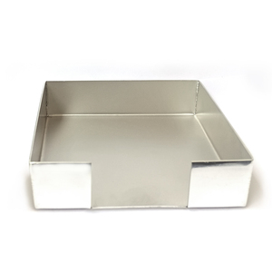 Plateau à serviettes rectangulaire en acier inoxydable moderne, de haute qualité, élégant, fait à la main, organisateur de table, fête de Noël, meilleur prix indien - Product Image 2