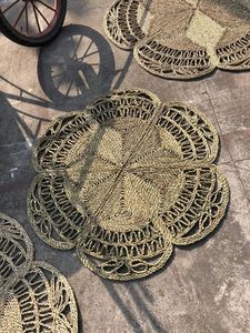 DESIGN 2024 napperons en rotin jonc de mer naturel napperons tissés ronds pour tables à manger napperon en jute - Product Image 6