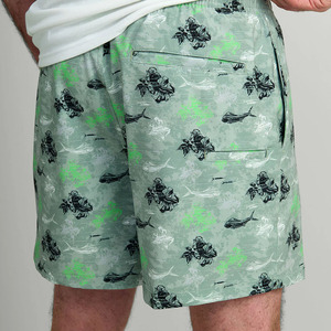 กางเกงว่ายน้ำขาสั้นผ้ายืดแบบลำลองลายเสือดาวระบายอากาศแบบไร้ตะเข็บกางเกงว่ายน้ำสำหรับชายหาดทุกขนาด - Product Image 5