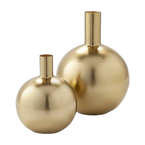 Florero de Metal de diseño moderno con acabado dorado de gran tamaño para el hogar y la decoración de la Mesa de la boda uso a bajo precio - Product Image 1