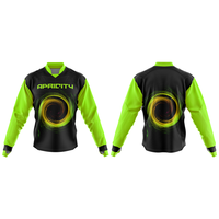 Maillot de paintball personnalisé pour homme, tactique, manches longues, rembourré, respirant, absorption de l'humidité, séchage rapide, polyester, uniforme d'équipe OEM