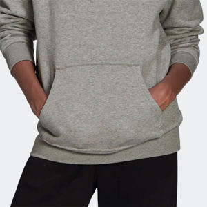 Sudadera con capucha para mujer, de algodón 70%, forro polar de poliéster 30%, color gris - Product Image 6
