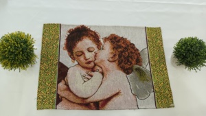 Ensemble de sets de table de haute qualité en polycoton tissé, écologiques, antidérapants, luxueux et lavables pour salle à manger - Product Image 3