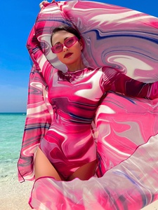 2024新款全覆盖伊斯兰泳装头巾穆斯林泳装女性泳装布基尼3pcs适度穆斯林泳装 - Product Image 5