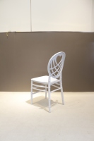 Chaises de mariage populaires en forme de cœur, empilables, en résine plastique, pour banquets commerciaux, événements et locations de fêtes