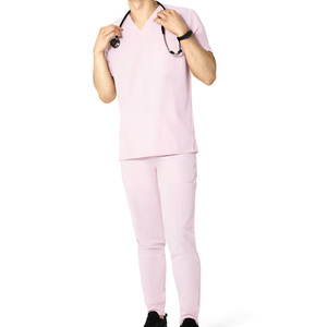 Conception personnalisée de combinaison de gommage pour hôpital Combinaison de gommage pour infirmière et médecin professionnelle uniforme flexible et élégant d'usine OEM Export - Product Image 4