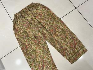 Boho Hippie Silk Pant, <b>Women</b> Comfortable Yoga <b>Trouser</b> Silk Pant, Bohemian Floral Printed Silk Loose Palazzo Pant for <b>Women</b>. - Product Image 5