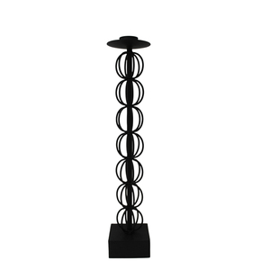 Fer élégant de support de lumière de T dans la couleur noire pour la vaisselle de table et la décoration but des centres de décoration de maisons - Product Image 6