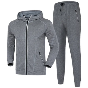 Conjunto Deportivo de Algodón Grueso Unisex de Invierno con Estampado Personalizado, Ropa de Moda Holgada de Alta Calidad de 2 Piezas - Product Image 1