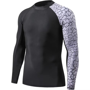 Custom Quick Dry Rash Guard Jiu Jitsu Set Sublimation <b>Printed</b> Rashguard Bjj for Men Quick Dry Rash Guard Jiu Jitsu - Product Image 4