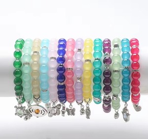 8MM Round Glass Beads DIY Box <b>Kit</b> 375 Pcs 15 Grid Friendship <b>Bracelet</b> Jewellery <b>Making</b> Assorted Colors <b>Crystal</b> Lampwork - Product Image 5