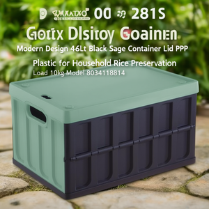 Conteneur pliable (46L) avec couvercle CARGO Noir et Salvia 8034118814 - Product Image 3