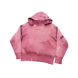 Nouveautés Sweat à capuche Streetwear Sweat à capuche zippé délavé à l'acide Sweats à capuche vieillis personnalisés à vendre - Product Image 3