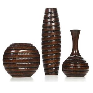 Vases à fleurs en bois tendance pour la décoration de la maison, vase en bois pour restaurant, jardin, décoration de table, vases à fleurs en métal - Product Image 1