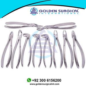 Pince d'extraction dentaire endodontique Lot de 10 instruments chirurgicaux manuels à source d'alimentation pour l'extraction des dents - Product Image 4