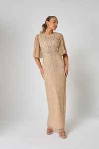 ชุดราตรีทรงเอไลน์ยาวกรอมพื้น ผ้าชีฟอง แขนสามส่วน คอทรงโอ โพลีเอสเตอร์ 100% ผ้ากันยับ เป็นมิตรกับสิ่งแวดล้อม ระบายอากาศได้ดี - Product Image 2