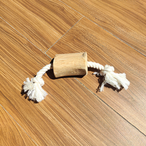 ของเล่นเคี้ยวไม้กาแฟสำหรับสุนัขพร้อมเชือกคอตตอนสีขาวทำจากเวียดนามขนาดเต็ม - Product Image 6