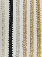 Ruban de couture tressé en polyester écologique vintage, 25 mm, avec dentelle à sequins, pour foulards, carnaval et vêtements catholiques