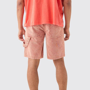 Short de gymnastique personnalisé en éponge française lourd 100% coton sérigraphie en détresse Vintage soleil délavé à l'acide Shorts pour hommes - Product Image 2