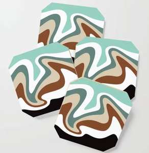 New Customized Handmade Stone Tea <b>Coaster</b> <b>Set</b> 5mm Thickness Eco-Friendly Modern Western Home Decoration Gifts - Product Image 1