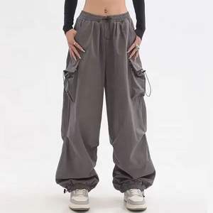 Pantalon cargo homme coupe droite 2026 Automne Taille mi-haute Spandex/Coton Léger Vintage Décontracté Pantalon de survêtement Vente en gros Streetwear - Product Image 3