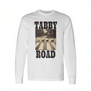 Maglietta promozionale a maniche lunghe a tema gatto Tabby Road - Product Image 2