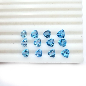 7mm Swiss <b>Blue</b> Topaz Trillion Cut Loose Gemstones for Jewelry Making Natural <b>Blue</b> Topaz Faceted Stone <b>Beads</b> By Indian Wholesaler - Product Image 6
