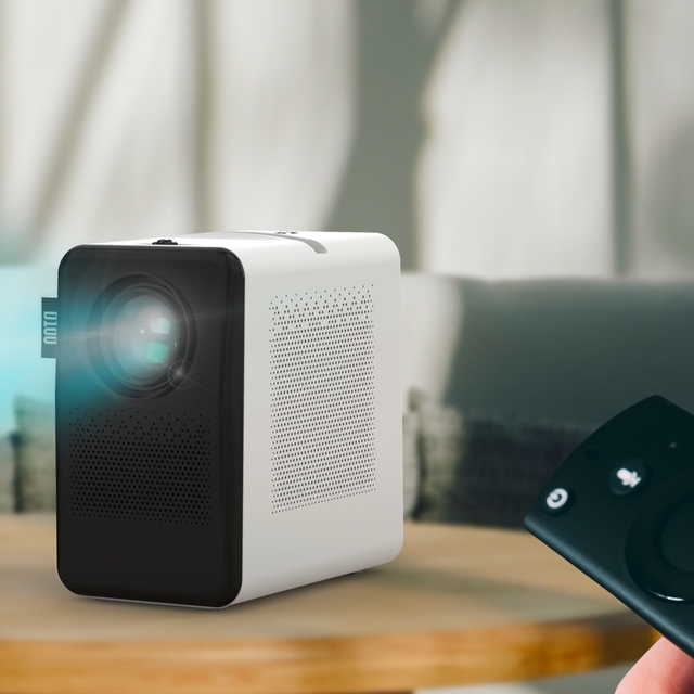 Vivibright D100 Smart Home Projector, Vertical Optical Projector, Full HD Meeting Projector with WiFi Support