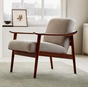 <b>Modern</b> Luxury Leisure <b>Chair</b> with Solid Teak Wood Frame for Home or Bedroom Furniture <b>Modern</b> Style <b>Arm</b> <b>Chair</b> for Living Room - Product Image 4