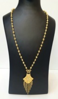 Parure de bijoux arabes en laiton plaqué or 24 carats, collier, boucles d'oreilles, bague, bracelet, pampille, filigrane, style tendance pour femme, fiançailles