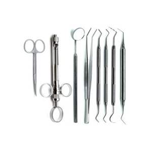 Ensemble de qualité supérieure de 8 instruments de configuration de plateau de préparation de couronne dentaire en acier inoxydable Source d'alimentation manuelle - Product Image 2