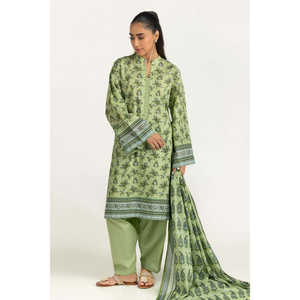 Conjunto de 3 Piezas IUSTKSD-2116 Estilo Boho con Estampado Floral, Traje de Verano para Jardín, con Cuello Mandarín Transpirable, Manga Larga y Corte Holgado - Product Image 4