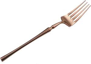 Ensemble d'argenterie en cuivre, ensemble de couverts en acier et en métal de 5 pièces pour 1 pour la fête de mariage, la maison, la cuisine et le lave-vaisselle - Product Image 4