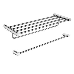 Porte-serviettes mural en finition métallique moderne, parfait pour ranger les serviettes avec style - Product Image 3