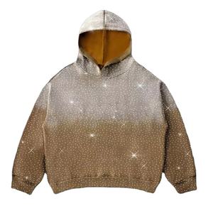 Sweat-shirts et sweats à capuche pour hommes, sur mesure, nouveau design, prix bas, 420 grammes, broderie, strass, service OEM - Product Image 1