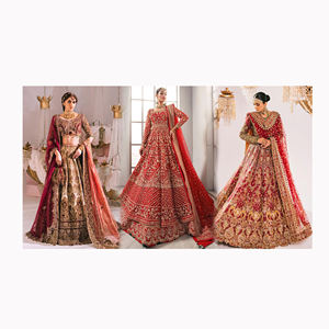 Best Seller tradicional étnico indio paquistaní Lehenga & Dupatta Set Georgette con bordado trabajo costura completa ropa de fiesta - Product Image 3