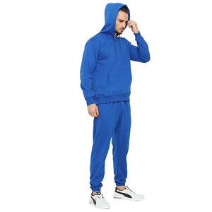 Survêtements d'entraînement d'hiver pour hommes Logo personnalisable Bleu royal Pull à capuche Survêtement chaud Caractéristique respirante - Product Image 5