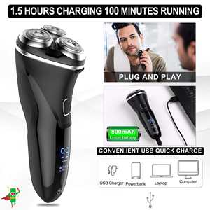 Afeitadora Eléctrica Impermeable con Lámina, Recargable por USB, de Diseño Alemán, Lavable, para Afeitar el Rostro y Recortar la Barba - Product Image 6