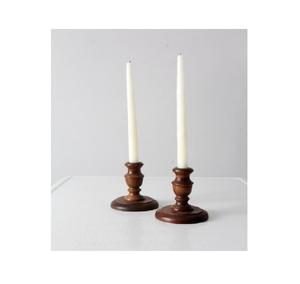 New Designed Wooden Candle Holder Home Decoration Wooden Candle Stand With Rattan <b>Christmas</b> Decor Gift Set Rattan Candle Holder - Product Image 3