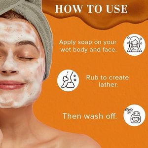 Khadi Natural <b>Papaya</b> Bath <b>Soap</b> 125g Soothing Herbal <b>Soap</b> with Natural <b>Papaya</b> Extract for Soft,Glowing Skin Gentle Daily Cleanser - Product Image 4