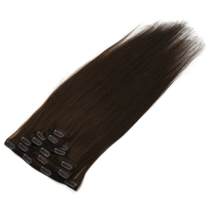 Extensions de cheveux humains chinois KSWIGS, double trame, clips en dentelle, Remy, 100% cheveux humains, texture lisse, résistantes à la perte - Product Image 4