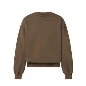 Fabrication personnalisée Logo 400 gsm polaire épaissie couleur unie hommes surdimensionné ras du cou sweat-shirt - Product Image 1