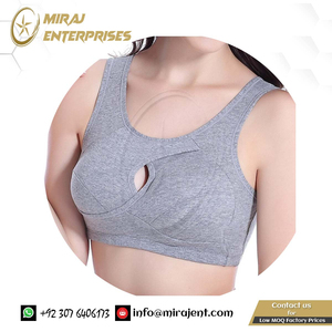 Solid Padded Sport Bra Cotton Stretch Workout Fashion Wholesale New Style Hot Women Sports Bras Seamless Fitness - Product Image 3