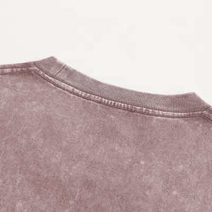 T-shirt léger lavé à l'acide en matériau respirant pour hommes Nouveau T-shirt élégant pour hommes - Product Image 3