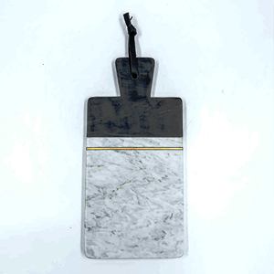 เขียงไม้สี่เหลี่ยมมีที่จับเขียงสีขาวและน้ำตาลแบบสั่งทำได้ - Product Image 6